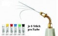 6 x flexible Sonofeilen / Endofeilen f�r Endochuck Nr. 40