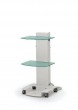 Dental Tisch, Beistelltisch, Cart mit  2 Glasb�den