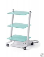 Dental Tisch, Beistell Trolley mit 3 Glasb�den ! Top